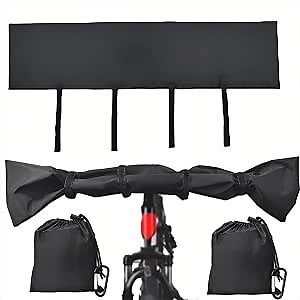 Besudo Handlebar Cover Ebike Transport Protection - 2 Packs - Handlebar Protective Cover Handlebar Hood Handlebar Cover for Bicycle - Bicycle Cover for Rear Rack Handlebar Rain Protection