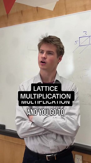 Lattice Multiplication Method Explained in a Comedic Math Sketch