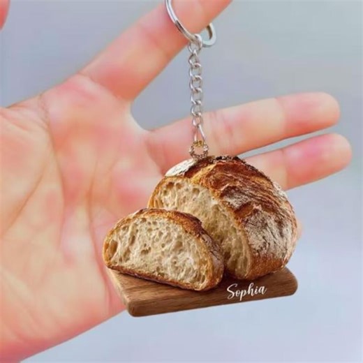 Personalized Sourdough Starter Jar Keychain – Custom Name Bread Maker Gift – Whimsical Baking Lover Keyring - Etsy