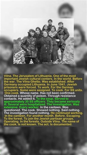 The Kitchen Saboteur: How a Jewish Cook Poisoned the SS in the Vilna Ghetto