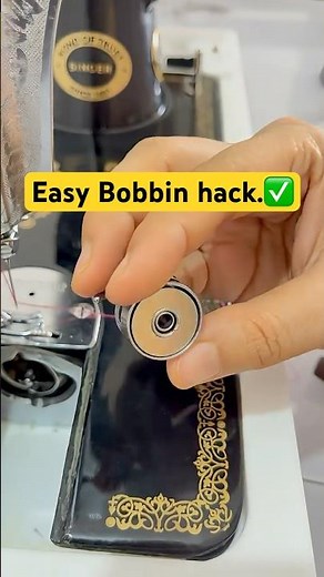 How to Put Thread in a Bobbin 🧵✨ The Correct Way to Thread a Bobbin 🪡 Silai machine #bobbin