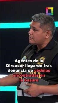 Agents from the Dircocor (Anti-Corruption Directorate) arrived after a report of ID cards found i...