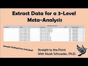 How To: Extract Data for Three Level Meta-Analysis (Applied Example)