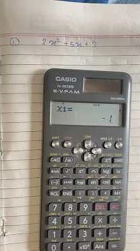 How to find root of quadratic equation by using calci FX991 MS #equation #rootfind #engineeringcalci