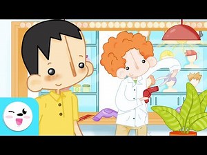 First day at Hairdresser - Kids will learn how to be independent - Learning with Alex