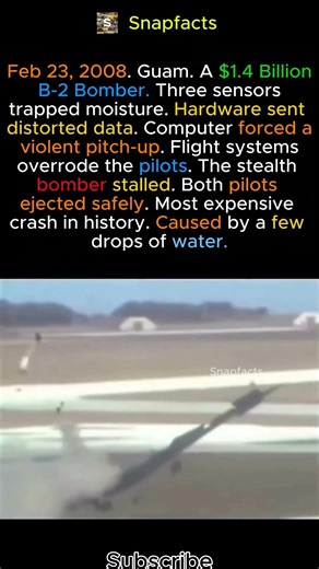 The B-2 Stealth Bomber Crash: A $1.4B Technical Failure 🇺🇸✈️ #shorts