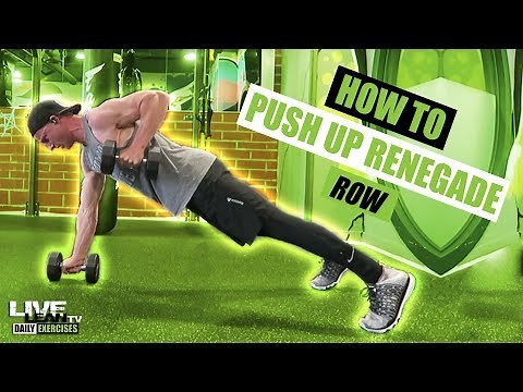 How To: Push Up Dumbbell Renegade Row