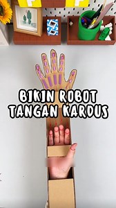 DIY bikin mainan tangan robot cuma dari kardus 🤖 | Mainanbaruku