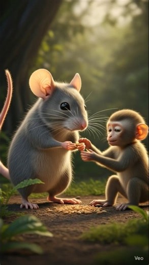 Small Mouse Big Lesson Monkey Learns Power Of Patience Hard Work Planning During Tough Times #rabbit