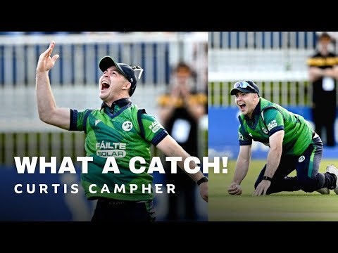 An incredible one handed diving catch by Curtis Campher