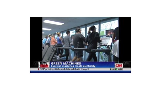 Exercise machines create electricity