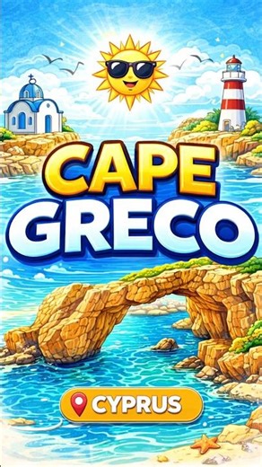 This is Cape Greco - So Beautiful View 😍 #travel #cyprus #views #shorts #capegre #capegreco