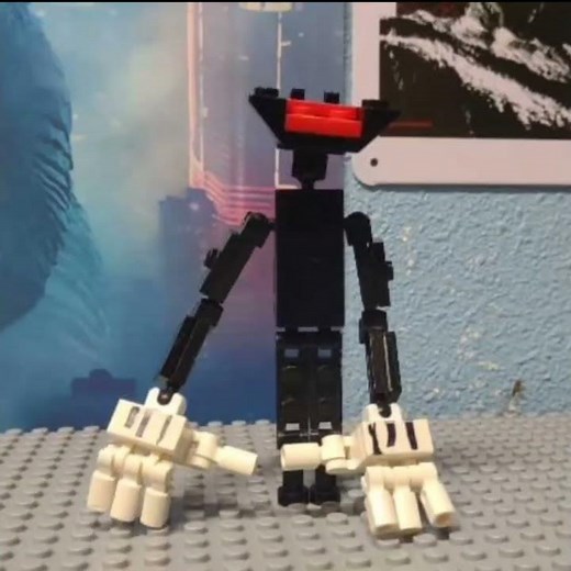 Lego Cartoon Cat tutorial #creepy #horror #trevorhenderson #cat