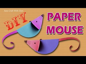 Easy Paper Mouse Craft | DIY Mouse Craft for Kids