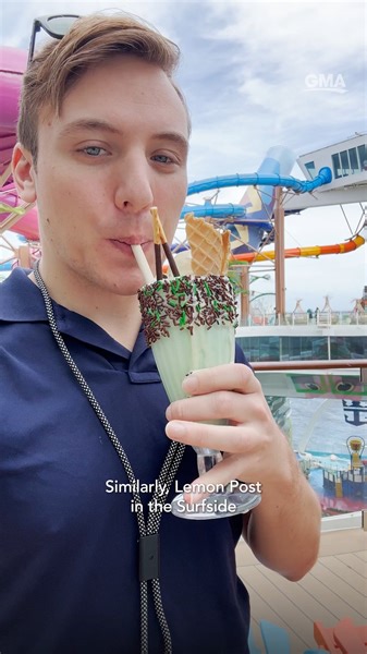 16K views · 103 reactions | The culinary delights on the world's largest cruise ship, Royal Caribbean’s Icon of the Seas, with over 40 dining options. https://gma.abc/3qaFpz7 | Good Morning America | Facebook