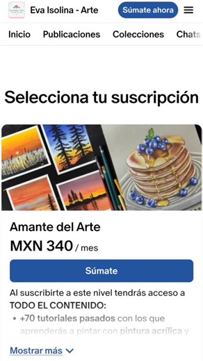 Anímate a suscribirte al nivel Amante del Arte o a comprar algún tutorial en mi tienda digital. Link en mi perfil  #painting #acrylicart #acrylicpainting #landscapepainting #landscape #drawing #colorpencil #colorpencilart #dibujo #pintura | Eva Isolina - Arte | Facebook