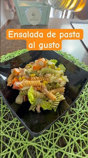 Make a delicious pasta salad at home #recipe #pastasalad