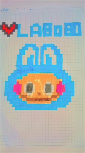 Labobo Pixel Art drawing رسم لابوبو بكسل ارت 💗💓💖💕