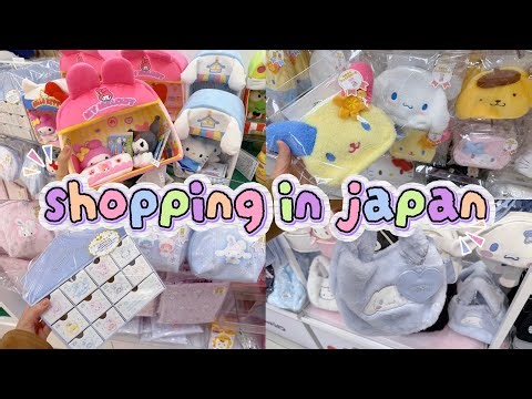shopping in japan vlog 🇯🇵 sanrio stationery haul 🩵 organizer, blindbox & more!