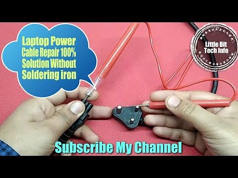 How To Repair Laptop Charger Power Cable | Without Soldring Iron