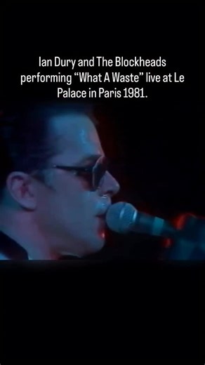 We’re throwing things back to 1981, with a clip of Ian Dury and the Blockheads performing ‘What A Waste’ live at Le Palace, Paris. This performance, a year before the band went separate ways, was part of a UK and Europe-wide tour to promote third album, Laughter. #iandury #theblockheads #whatawaste #livemusic #rocknroll | Ian Dury (and the Blockheads)