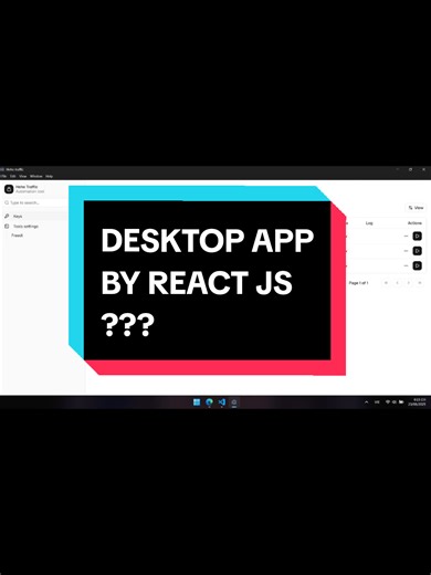 How to build desktop app using ReactJS? #tiktok #coding #tech #developer