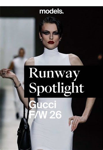 Closing out our Milan Fashion Week Runway Spotlight, Gucci F/W 26 delivered it all: supermodels, A-list stars, and a debut collection from Demna that revived the cheeky glamour of ’90s Gucci. Tap the link in bio to see the full collection and casting. #GucciFW26 #modelsdotcom