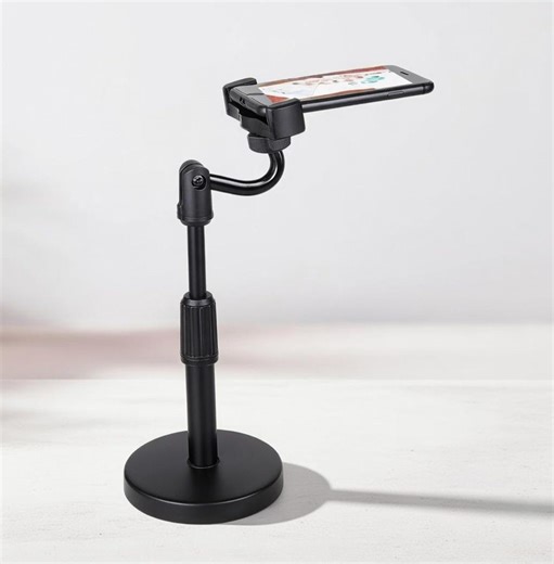 Adjustable Desktop Phone Stand | Weighted Base, 360 Rotation, Ergonomic Viewing - Etsy