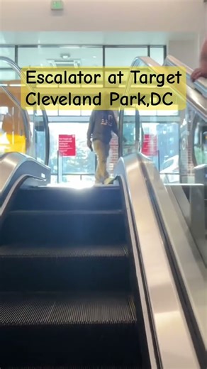 Escalator at Cleveland Park Target in DC
