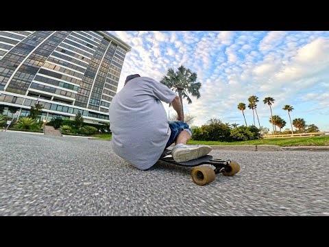 Chill Urban Morning Longboard Cruise / Smooth City Longboarding Vibes