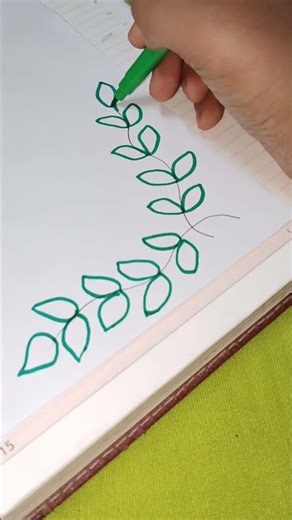 easy paper border design #art