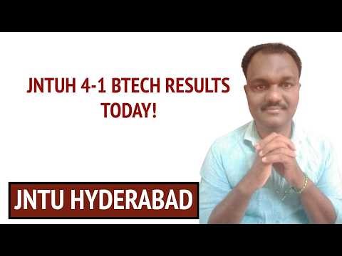 JNTUH 4-1 BTECH RESULTS TODAY! #jntuh