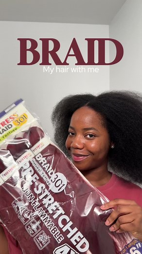 Red Knotless Braids with Curls Tutorial