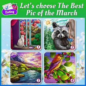 83K views · 8.5K reactions | A new mind-blowing tradition in Happy Color! From now on you’ll be able to vote for THE BEST PIC OF THE MONTH to color it a new incredible way! You are going to choose from our weekly best images! Let’s start right away! Which of these pictures do you like best? Let us know in the comments below! #coloring #happycolor #paintbynumbers #colorbynumberapp | Happy Color - Color by Number | Facebook