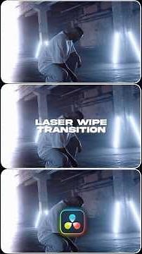 ⚡Laser Wipe Transition in DaVinci Resolve (Easy Tutorial)