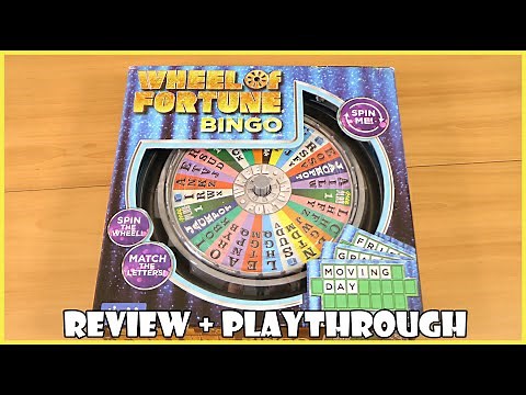 Wheel of Fortune Bingo Review & Full Playthrough! | Board Game Night