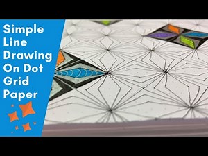 Simple Line Drawing On Dot Grid Paper