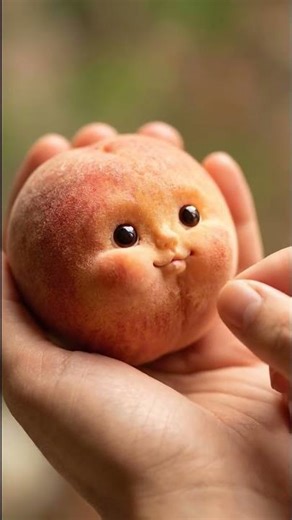 The Cutest Peach Ever 🍑💖 | AI-Generated Macro Art