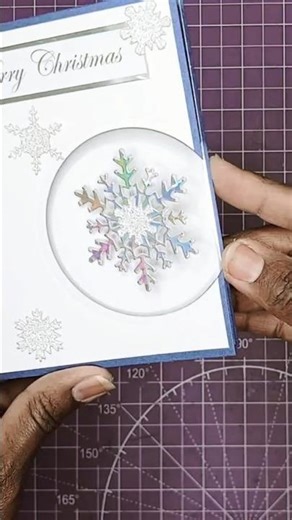 ❄️ Snowflake Spinner Card #diy #christmas #shorts