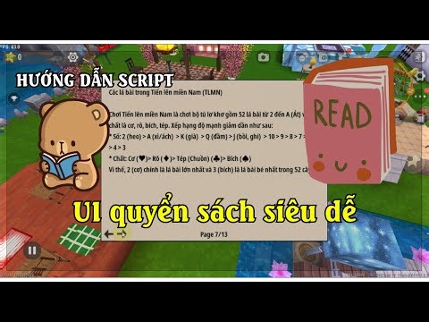 Làm UI quyển sách cho map - Mini World