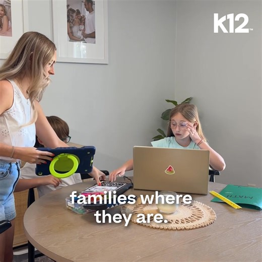 🏡You deserve a school that meets your family where you are. K12 can help with flexible, tuition-free learning from home! | K12