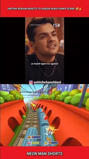 Hrithik Roshan Reacts to Ashish Chanchlani Ekaki funny scene! 🤣🔥 #shorts