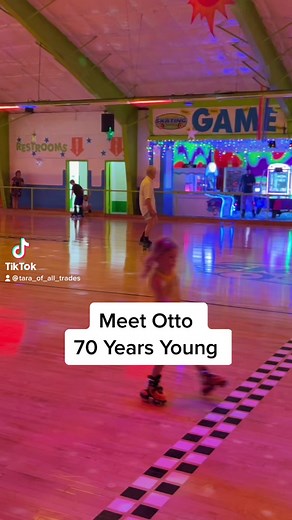 Roller skating at 70, meet Otto ❤️ I just had to capture his moves. He is part of a group about 60 and over that go skating. #rollerskating #rollerrink #rollerrinkvibes thanks Latrobe Skating Center | Tara Of All Trades