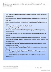 Choose the right word