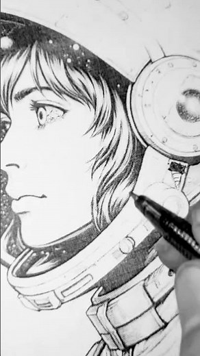 Turning Imagination Into Art | Astronaut Girl Drawing