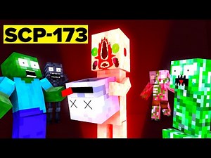 MONSTERS VS SCP-173 HORROR CHALLENGE (HALLOWEEN SPECIAL) - Minecraft Animation