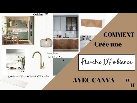 Comment Créer un MOODBOARD/ PLANCHE D’AMBIANCE Avec CANVA