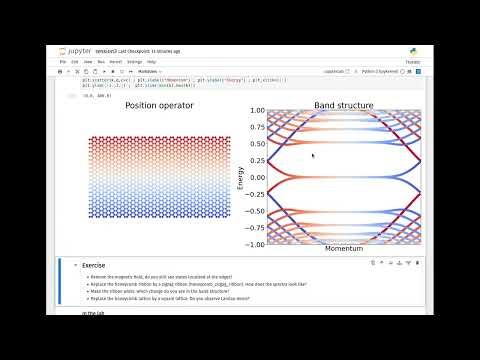 Jupyter notebook tutorial session #3: Topological band structure theory