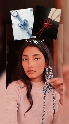 Cute butterfly knot 🦋🪢#diy #craft #shorts #ytshorts