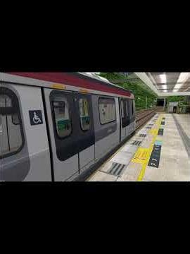 Openbve 東鐵綫R-train D082/D084 駛入及駛離九龍塘站